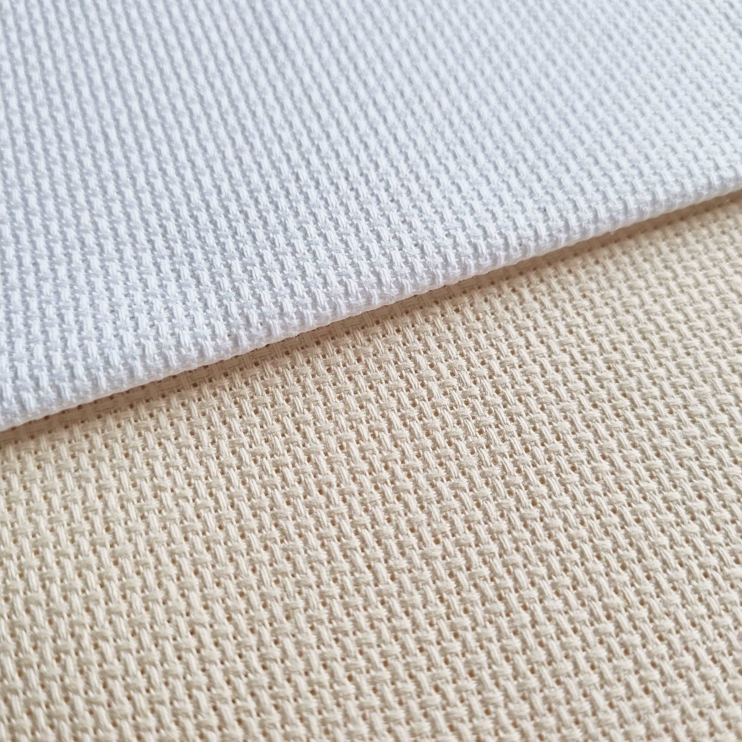 aida cloth 14 count white or cream cross stitch fabric pieces bundle