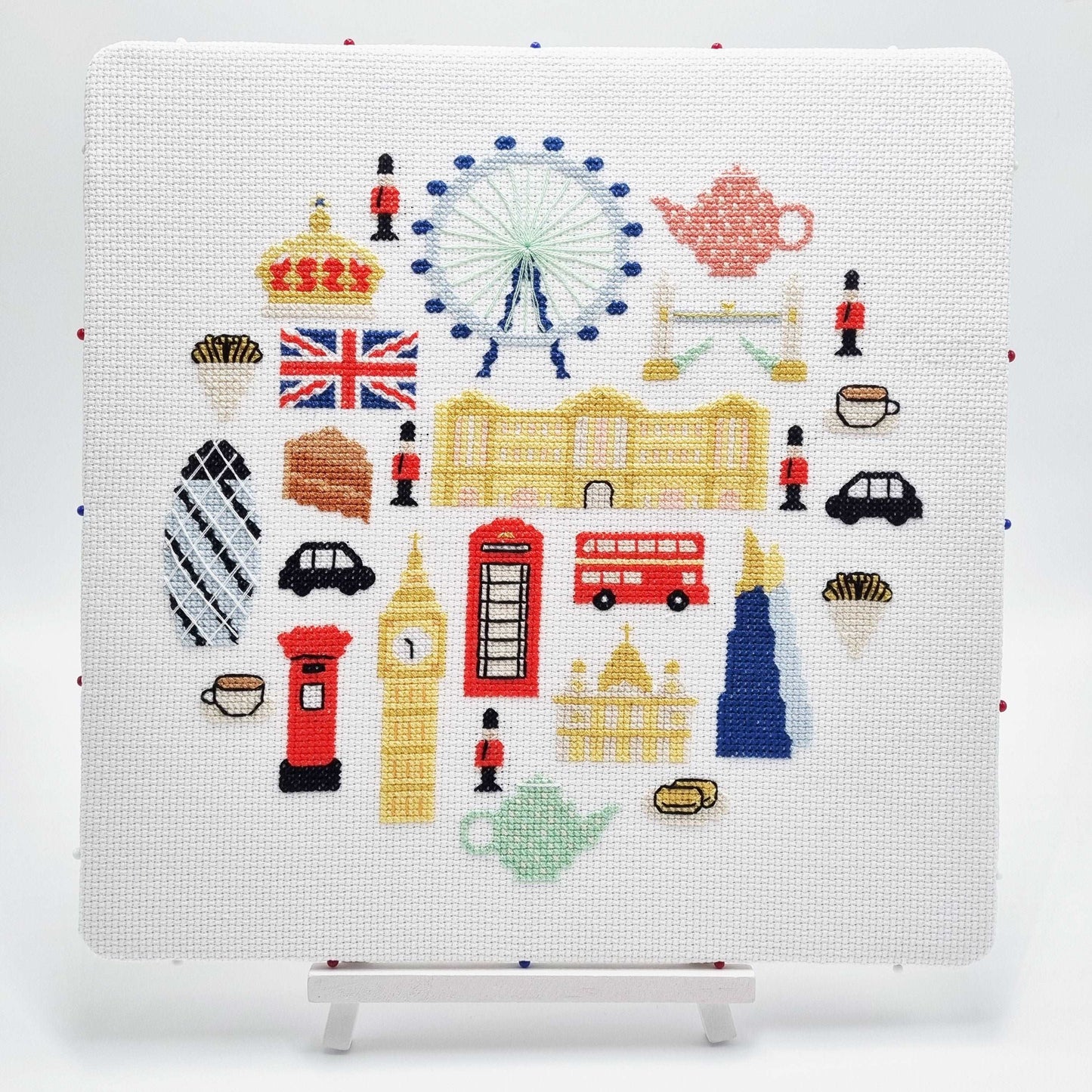 British Sampler Jubilee Cross Stitch Pattern