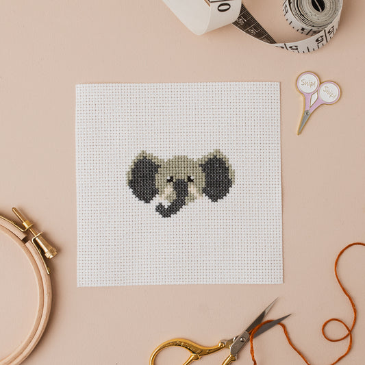 Elephant Mini Cross Stitch Kit