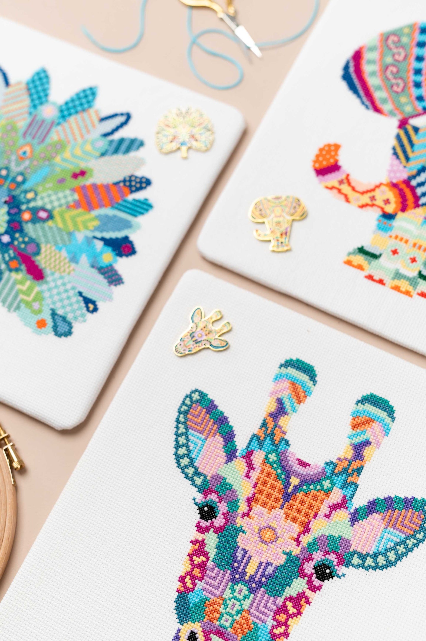 Mandala Giraffe Cross Stitch Kit