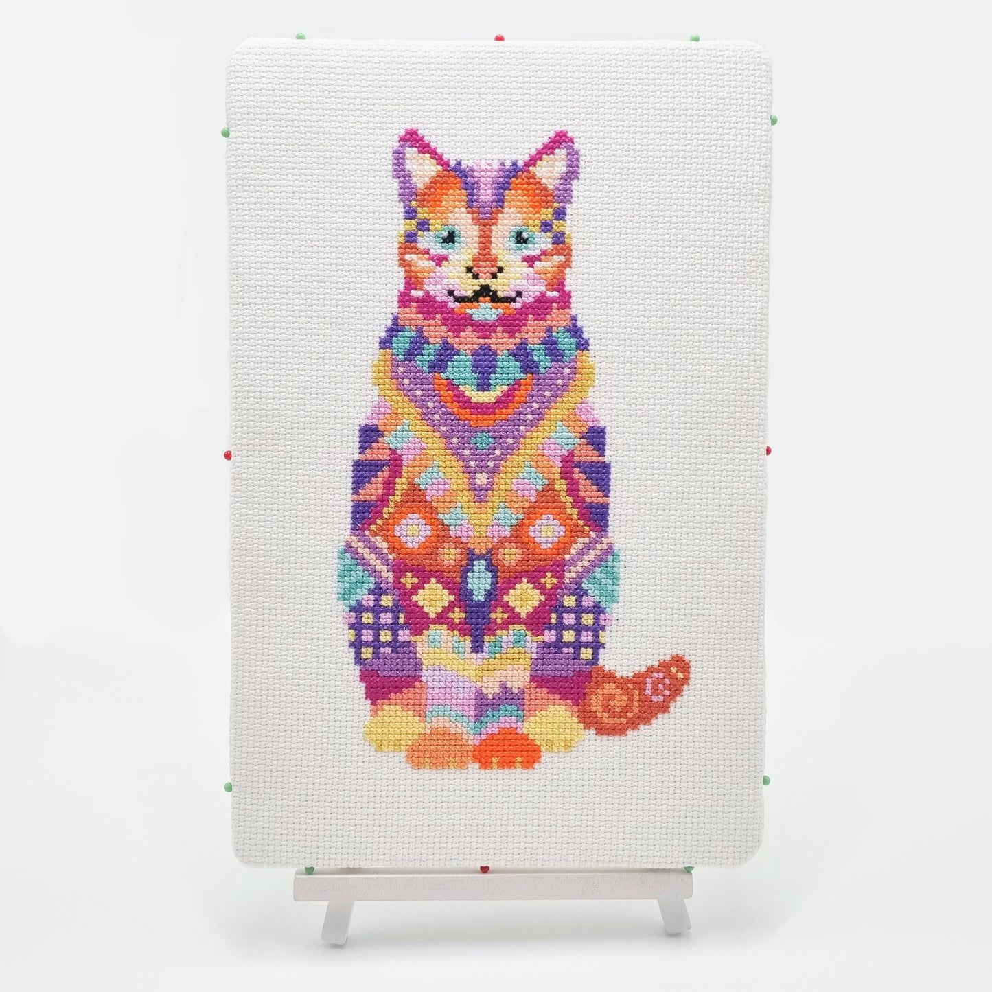 SECONDS Mandala Cat Cross Stitch Kit