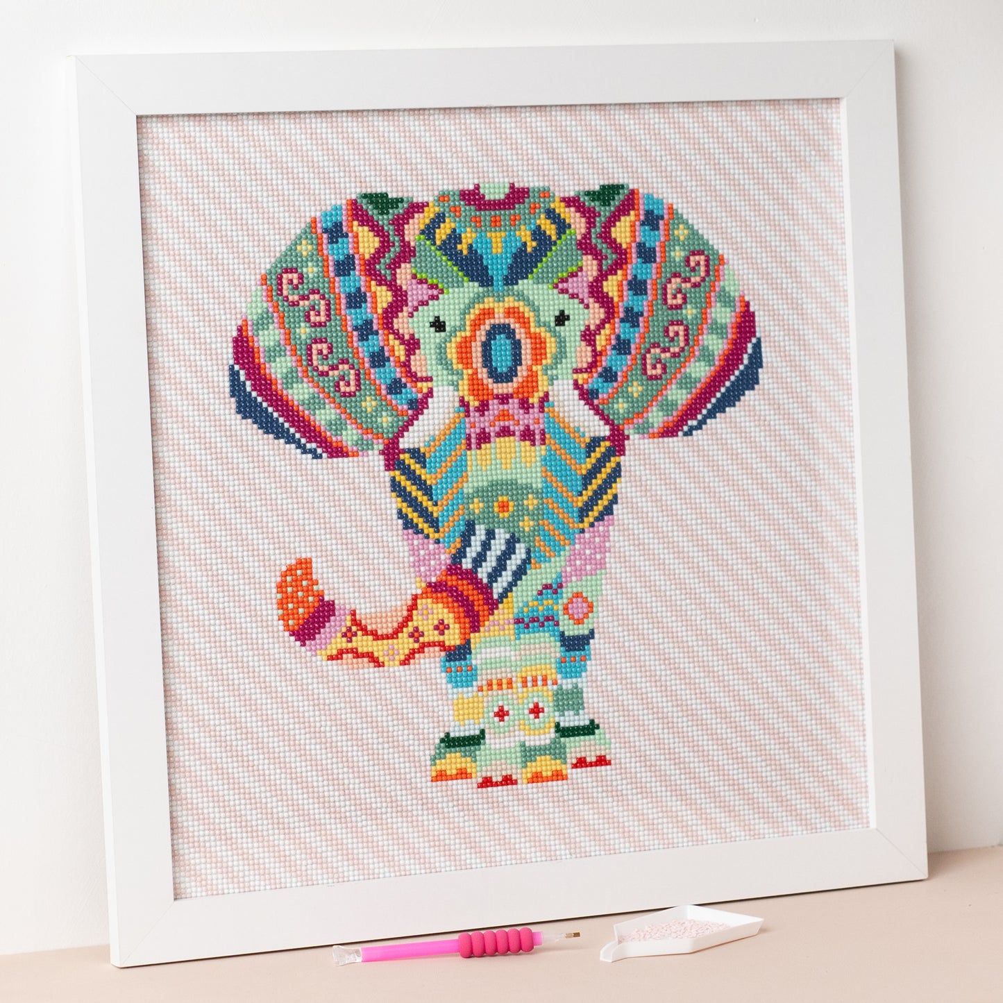 Mandala Elephant Diamond Painting Kit