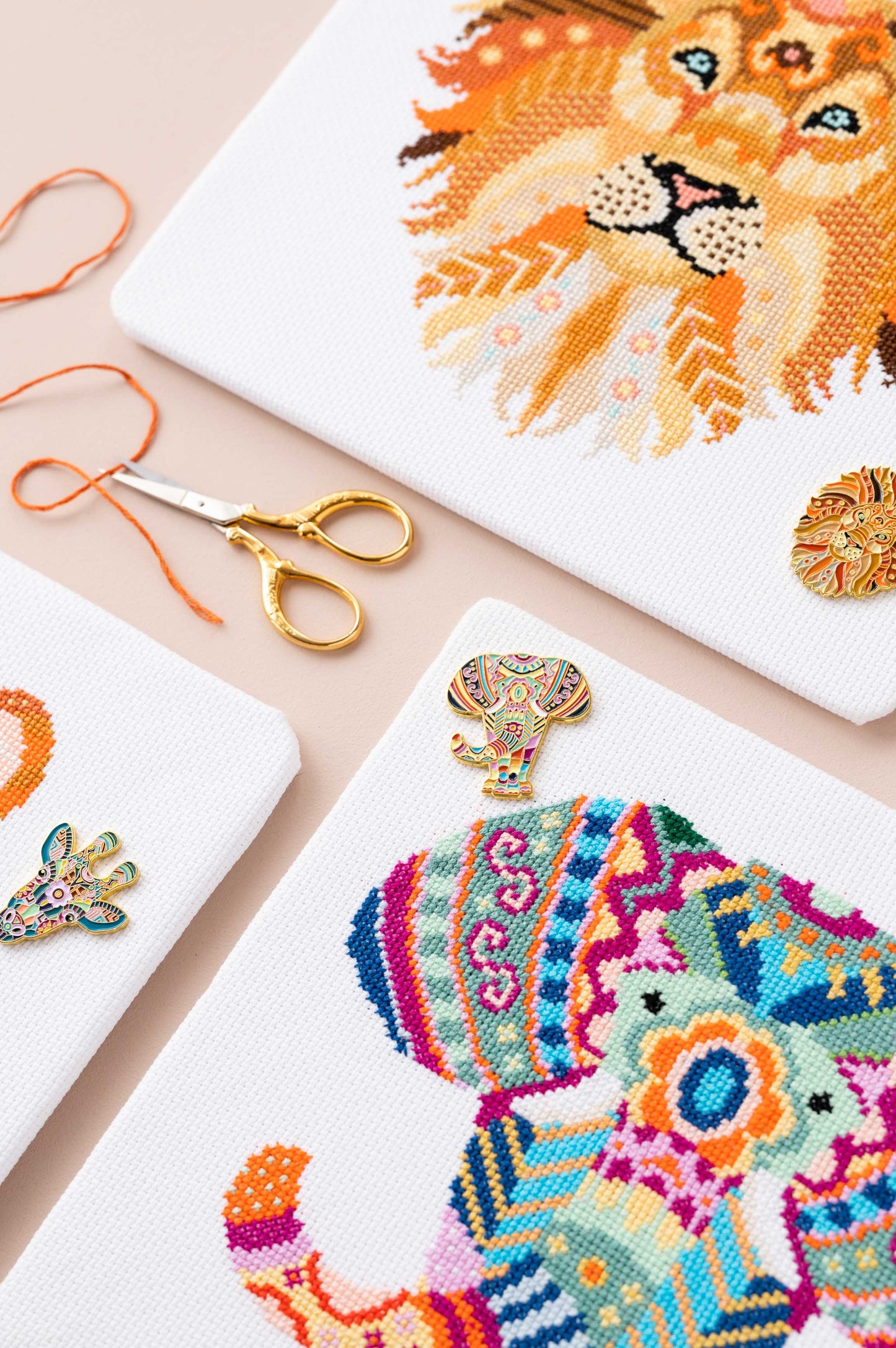 Mandala Elephant Cross Stitch Pattern