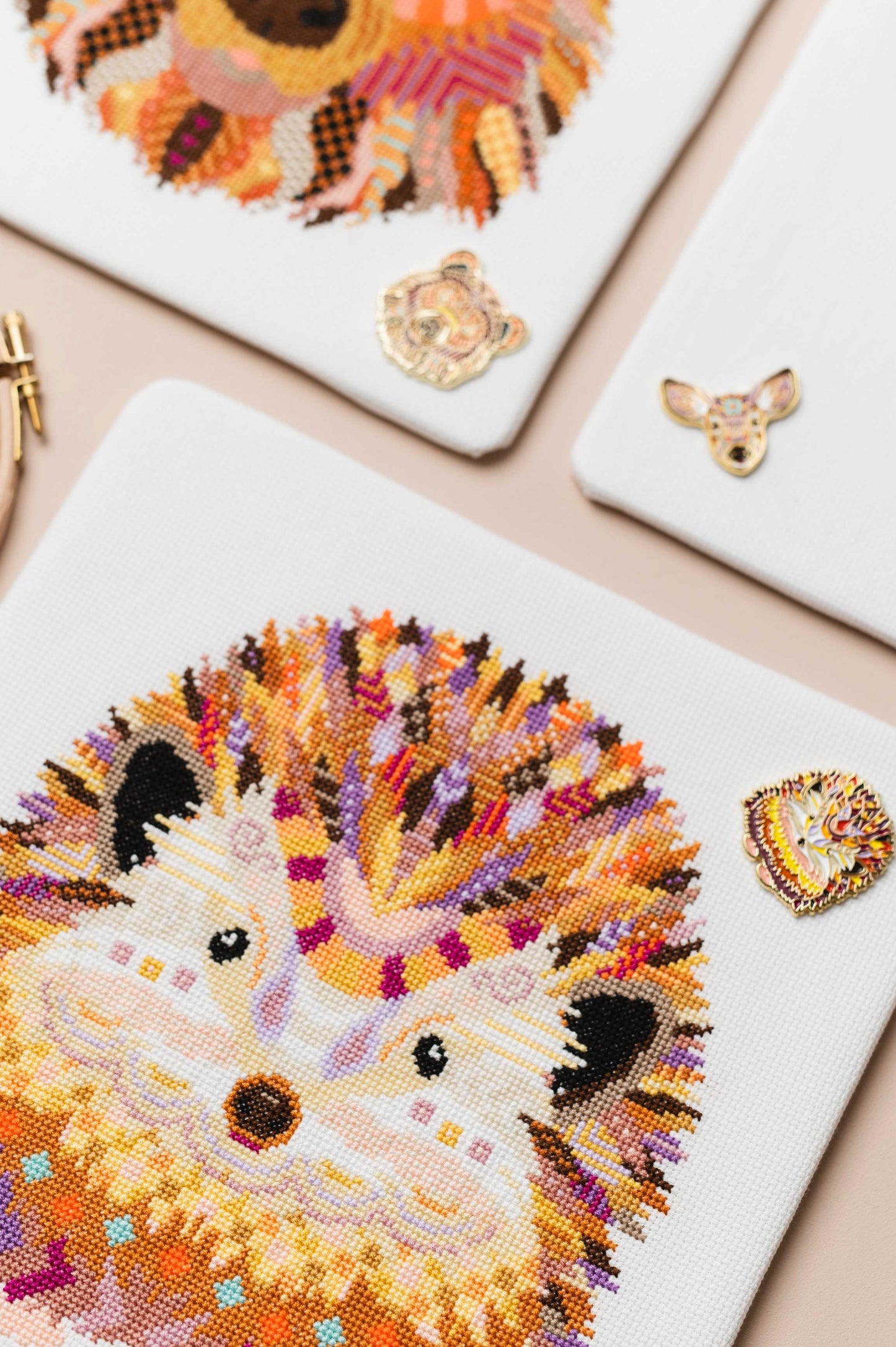 Mandala Hedgehog Cross Stitch Pattern