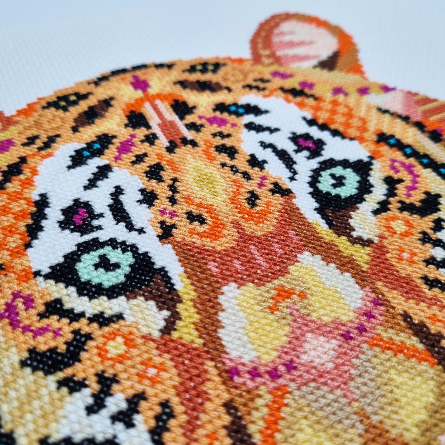 Mandala Tiger Cross Stitch Pattern
