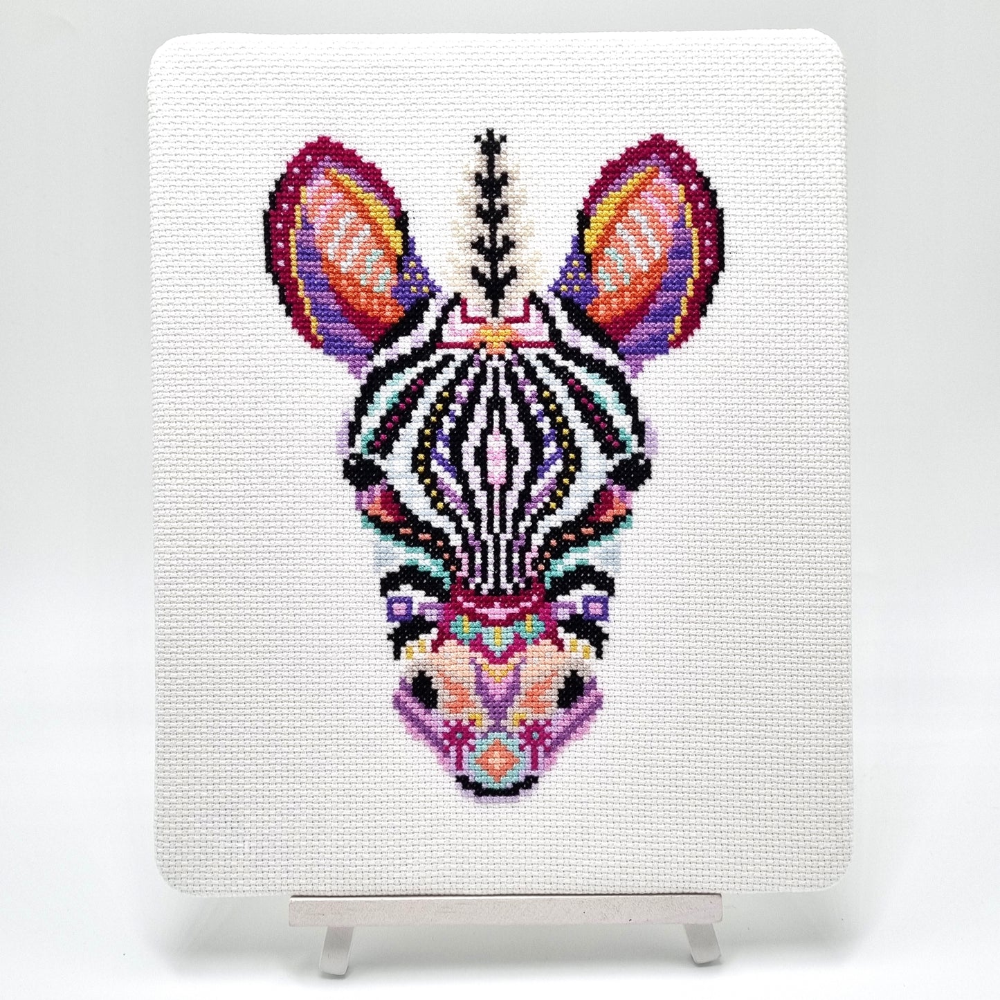 Mandala Zebra Cross Stitch Pattern