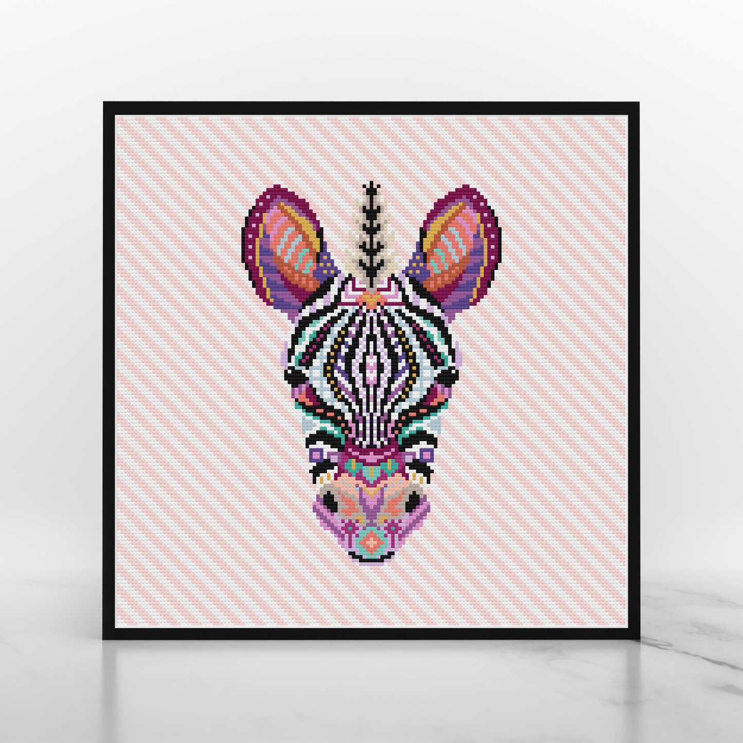 Mandala Zebra Diamond Painting Kit