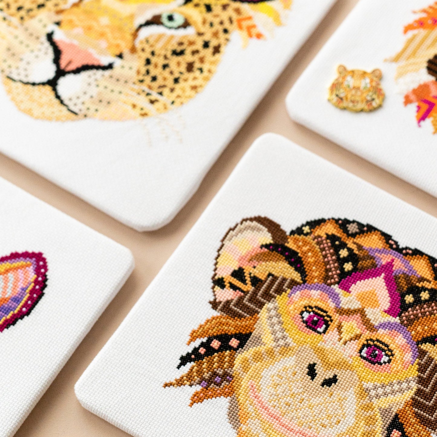 Mandala Monkey Cross Stitch Kit