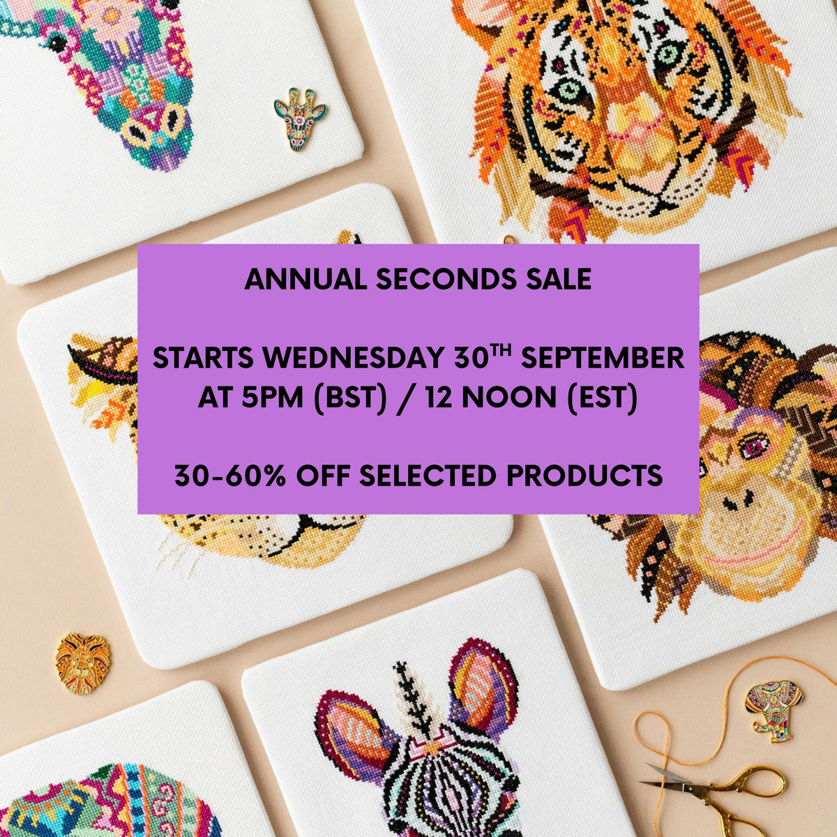 Seconds Sale for Cross Stitch and Needle Minders
