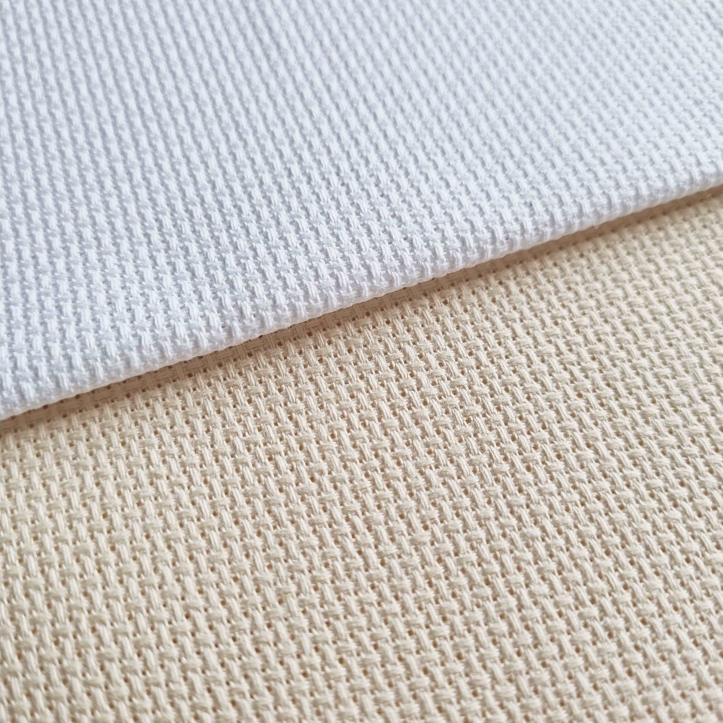 4 Pieces of 14 Count White or Cream Aida Fabric 12 x 12 Inches / 30cm x 30cm