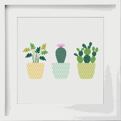 Cacti Cross Stitch Pattern