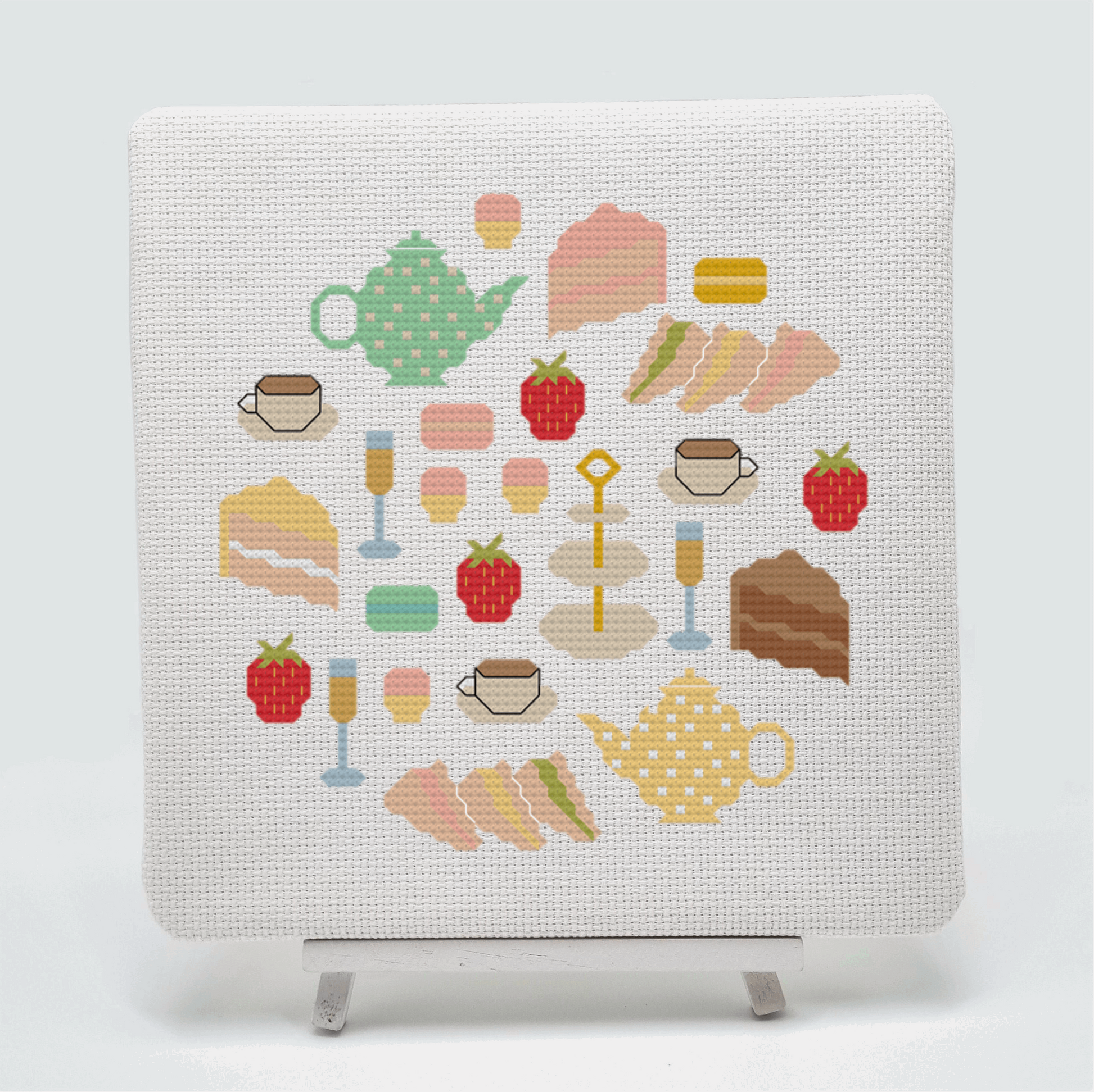 Afternoon Tea Cross Stitch Pattern