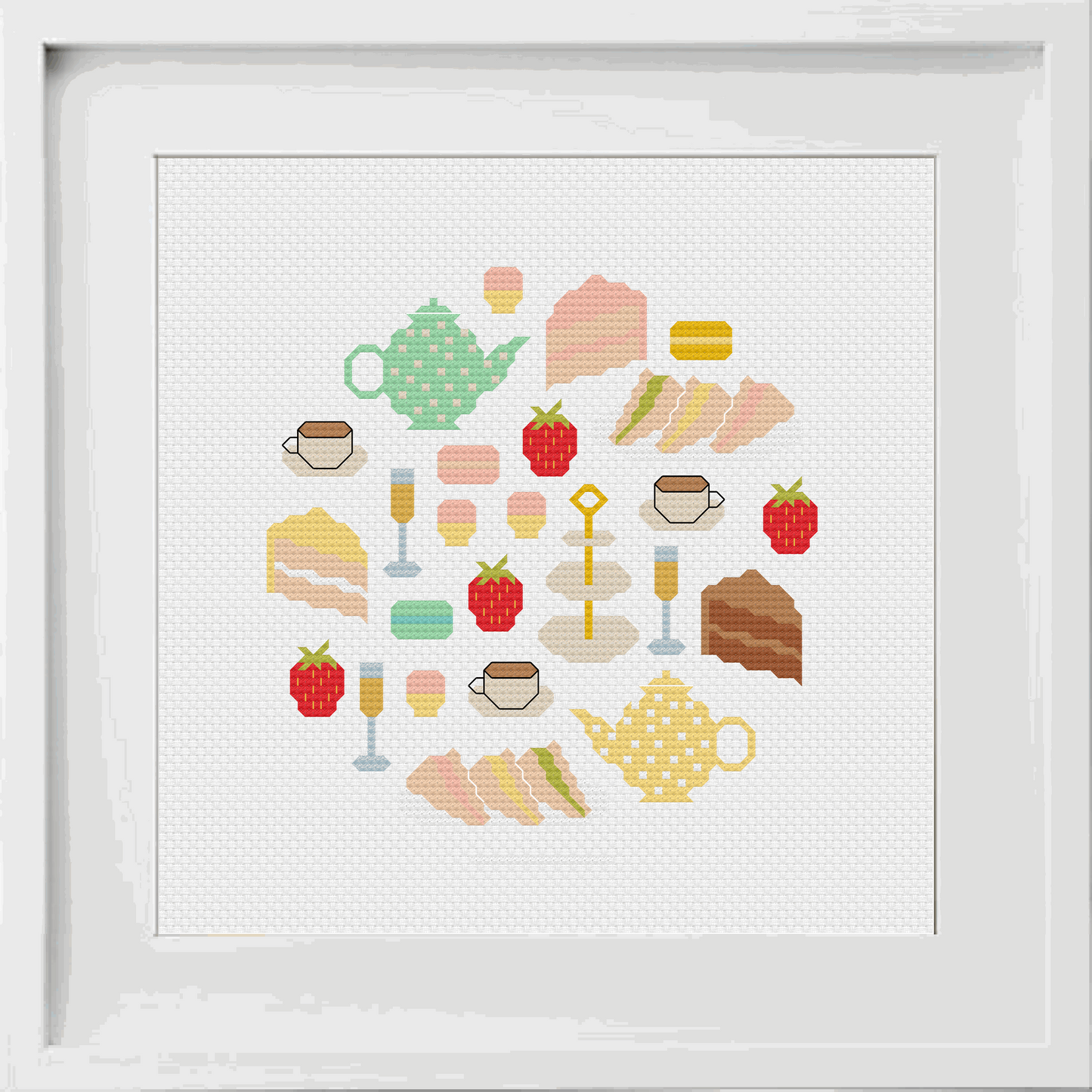 Afternoon Tea Cross Stitch Pattern