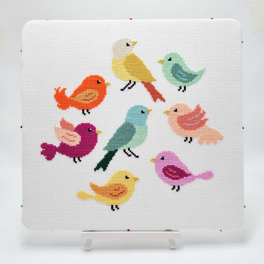 Bird Sampler Cross Stitch Pattern