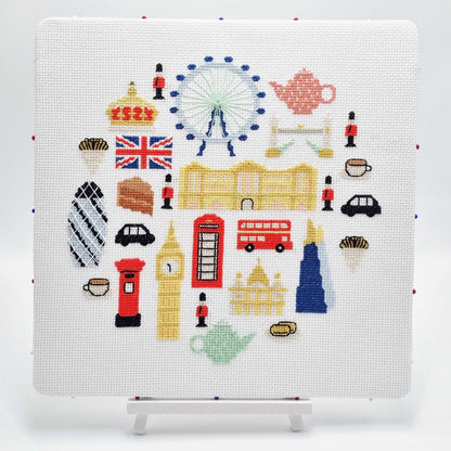 British Sampler Jubilee Cross Stitch Pattern
