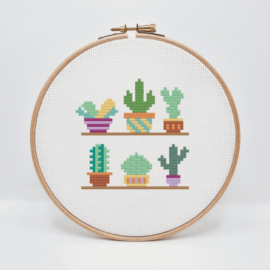 Cacti Sampler Counted Cross Stitch Kit