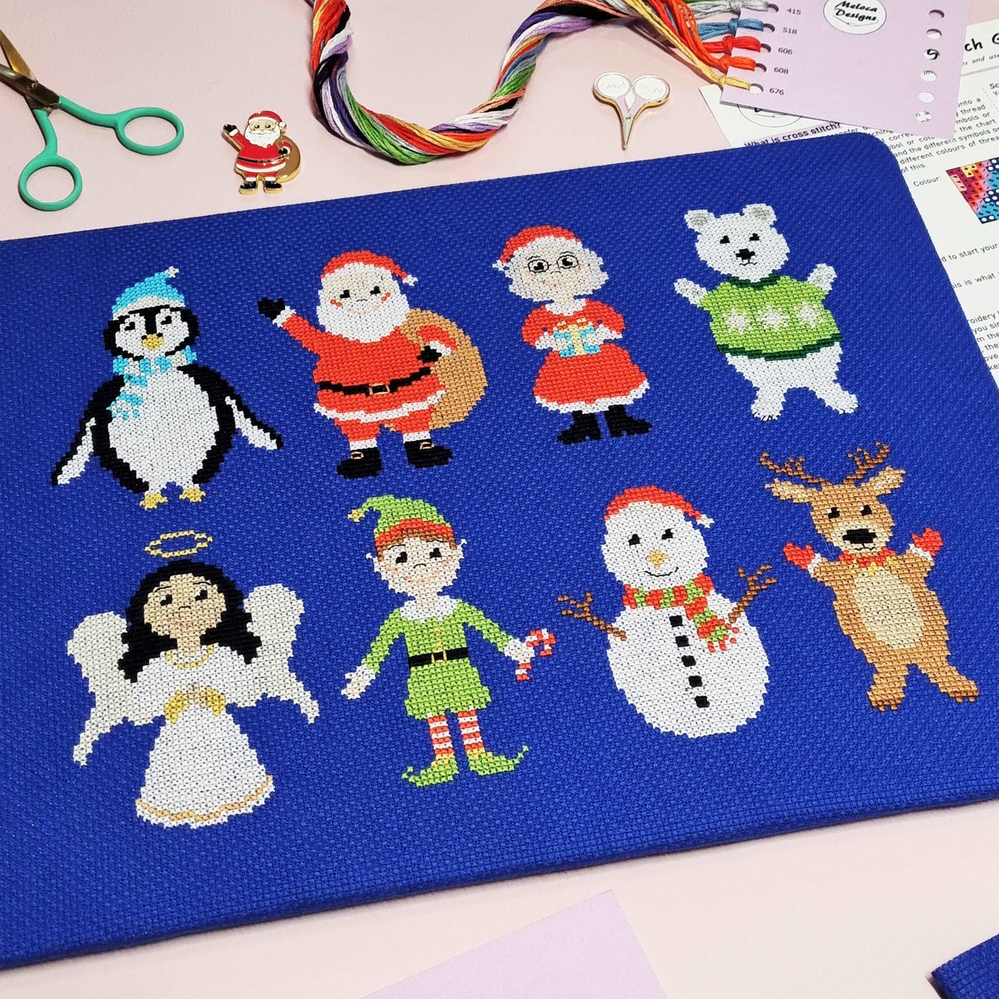 Christmas Characters Cross Stitch Pattern