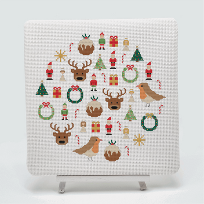 Christmas Sampler Cross Stitch Pattern