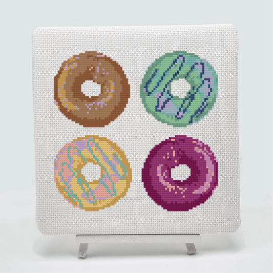 Doughnut Sampler Cross Stitch Pattern