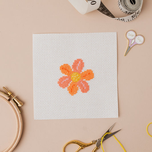 Flower Mini Counted Cross Stitch Kit