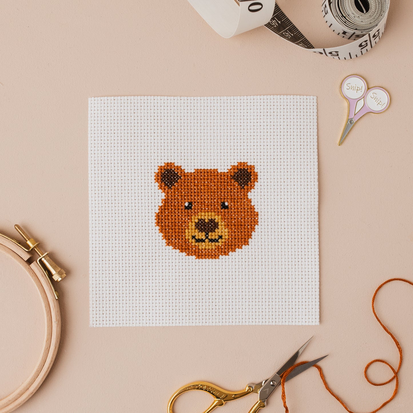 Bear Mini Counted Cross Stitch Kit