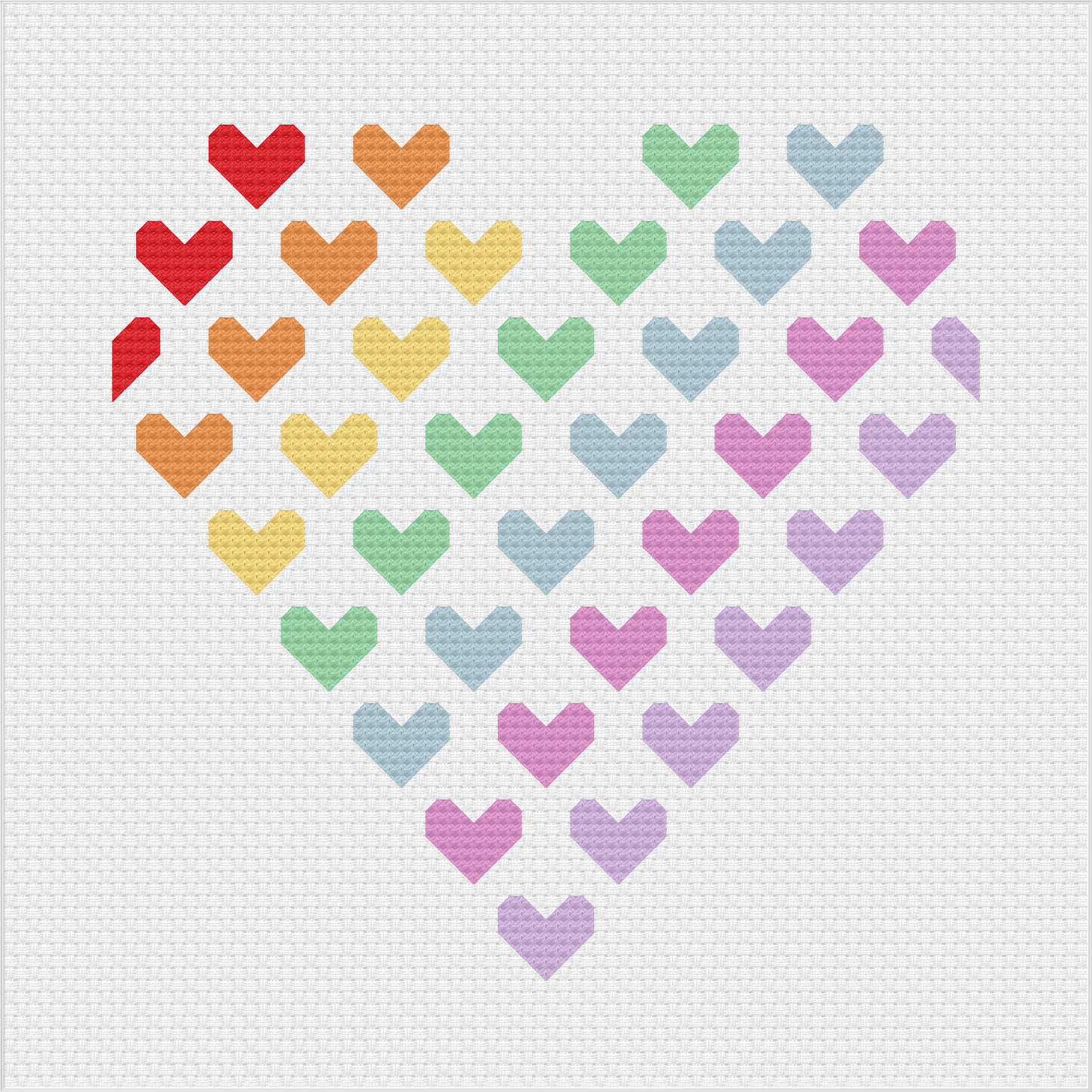 Heart of Hearts Cross Stitch Pattern