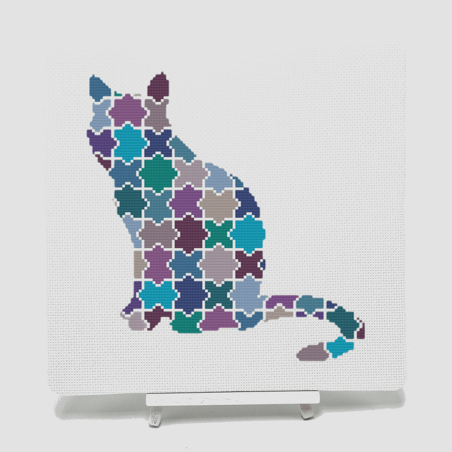 Jigsaw Cat Cross Stitch Kit