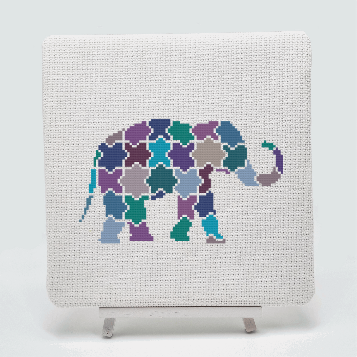 Jigsaw Elephant Cross Stitch Pattern