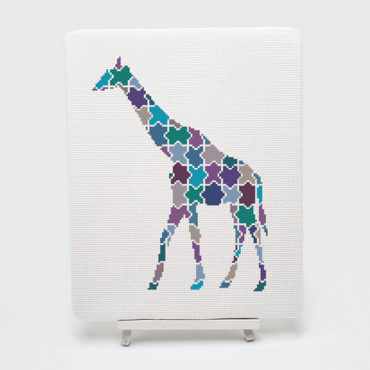 Jigsaw Giraffe Cross Stitch Pattern