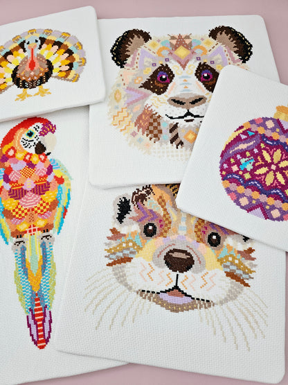 Mandala Turkey Counted Cross Stitch Kit