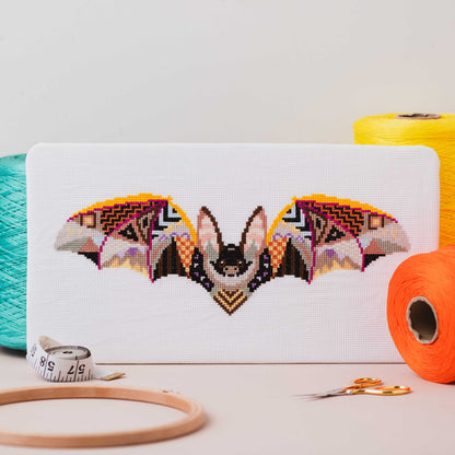 Mandala Bat Cross Stitch Pattern