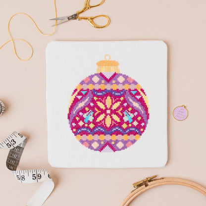 Mandala Bauble Cross Stitch Pattern