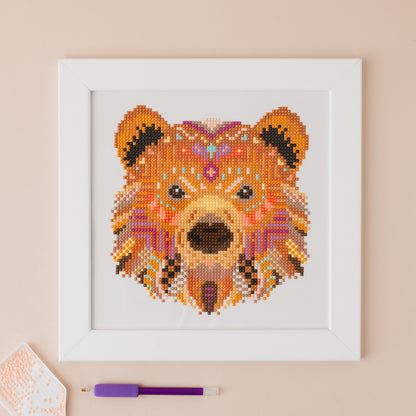 Mandala Bear Diamond Painting Kit