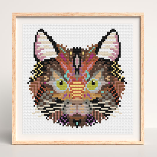 Mandala Black Cat Diamond Painting Kit