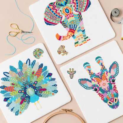 Mandala Giraffe Cross Stitch Kit