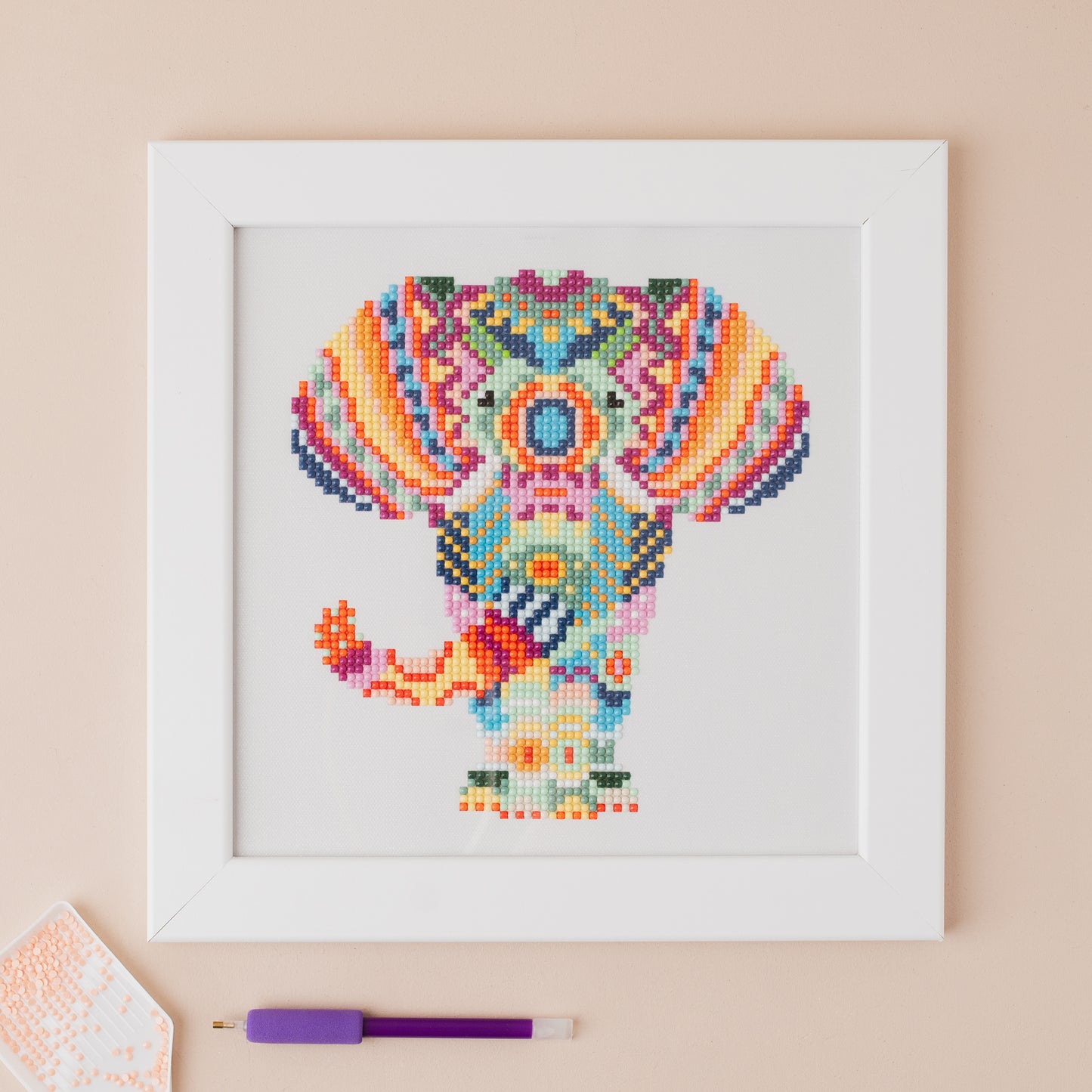 Mandala Elephant Diamond Painting Kit