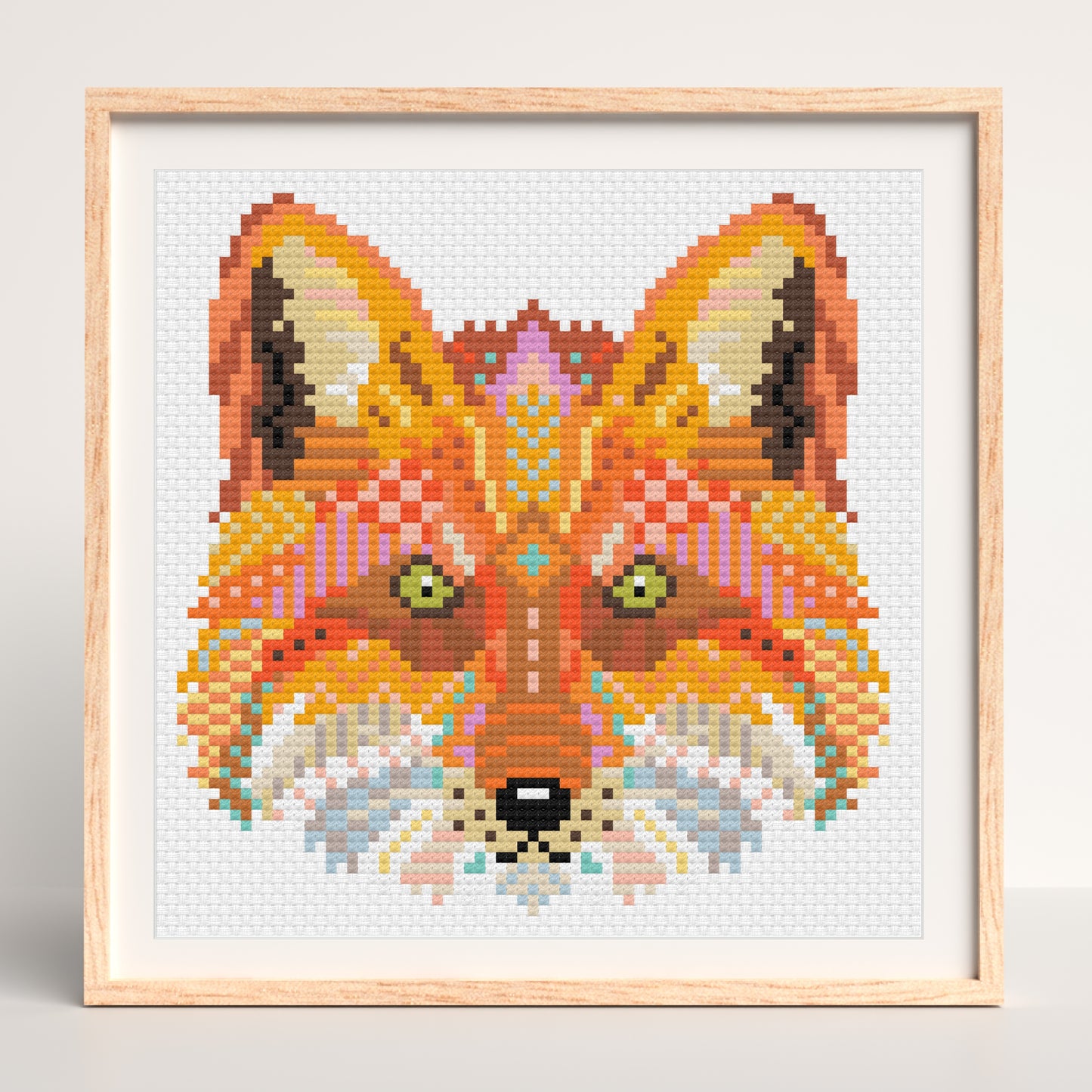 Mandala Fox Diamond Painting Kit