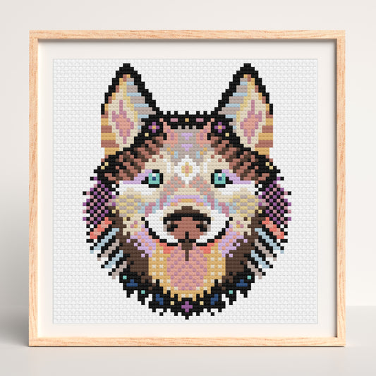 Mandala Husky Diamond Painting Kit