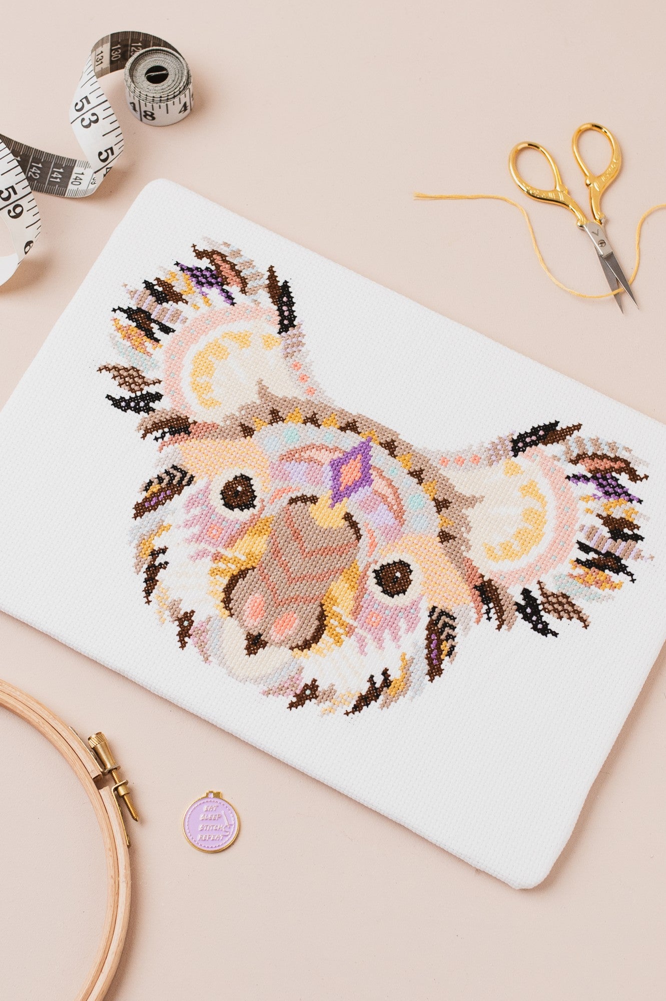 Mandala Koala Cross Stitch Pattern