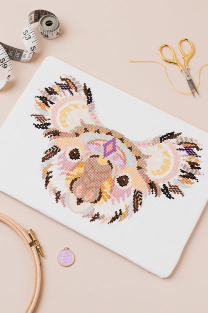 Mandala Koala Cross Stitch Pattern