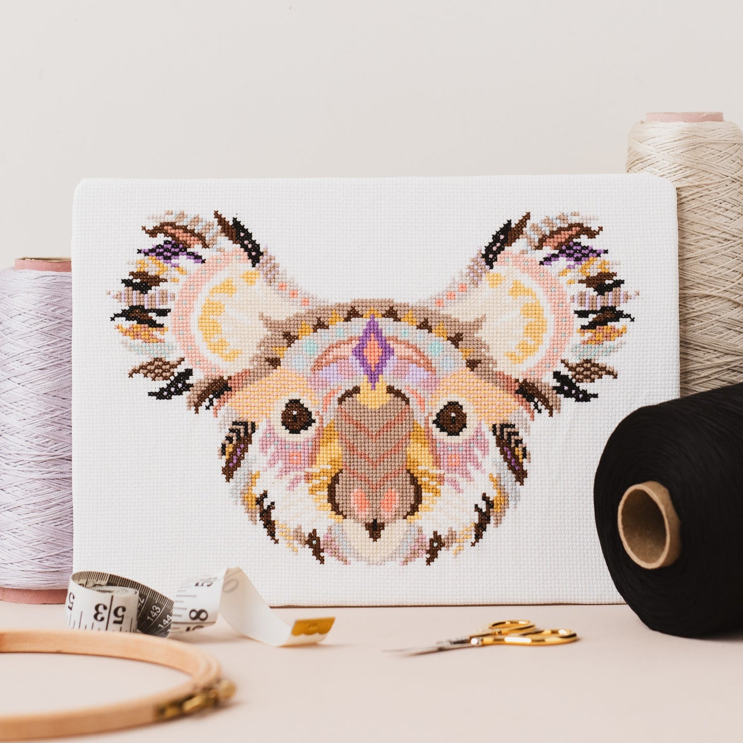 Mandala Koala Cross Stitch Pattern