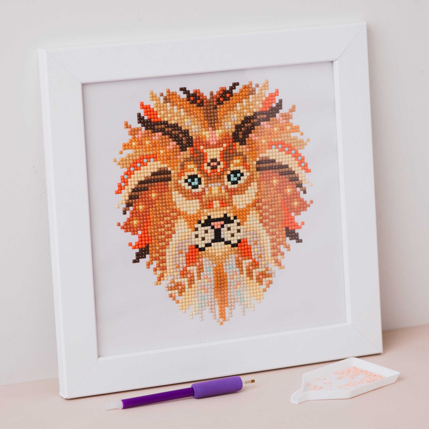 Mandala Lion Diamond Painting Kit