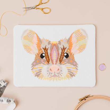 Mandala Mouse Cross Stitch Pattern
