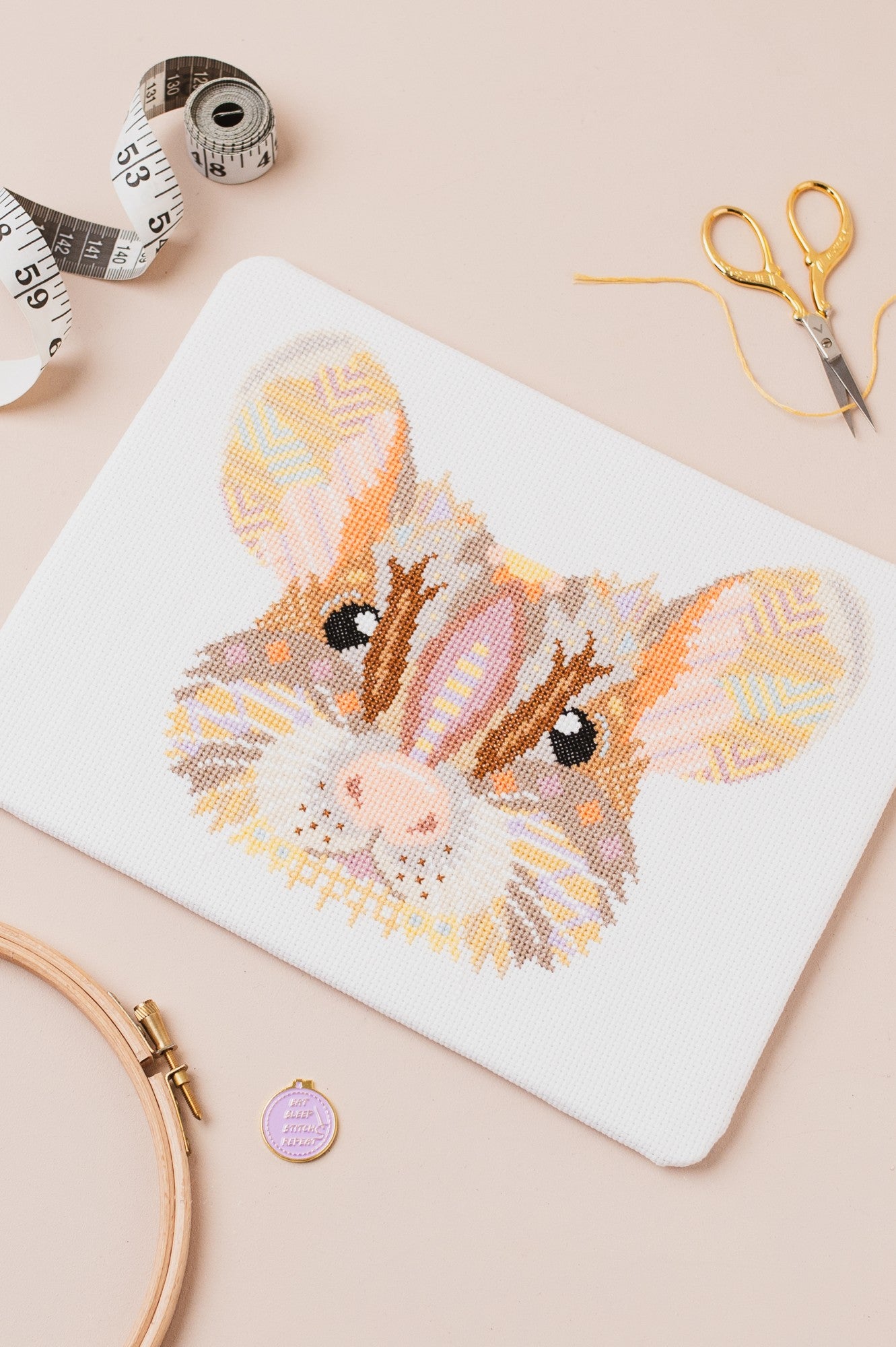 Mandala Mouse Cross Stitch Pattern