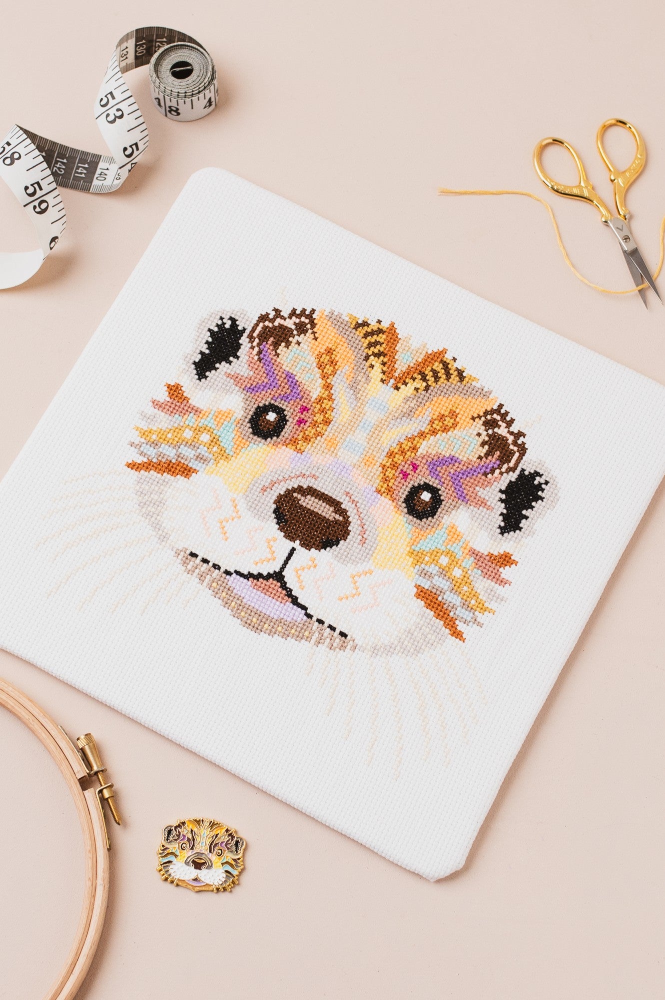 Mandala Otter Counted Cross Stitch Kit