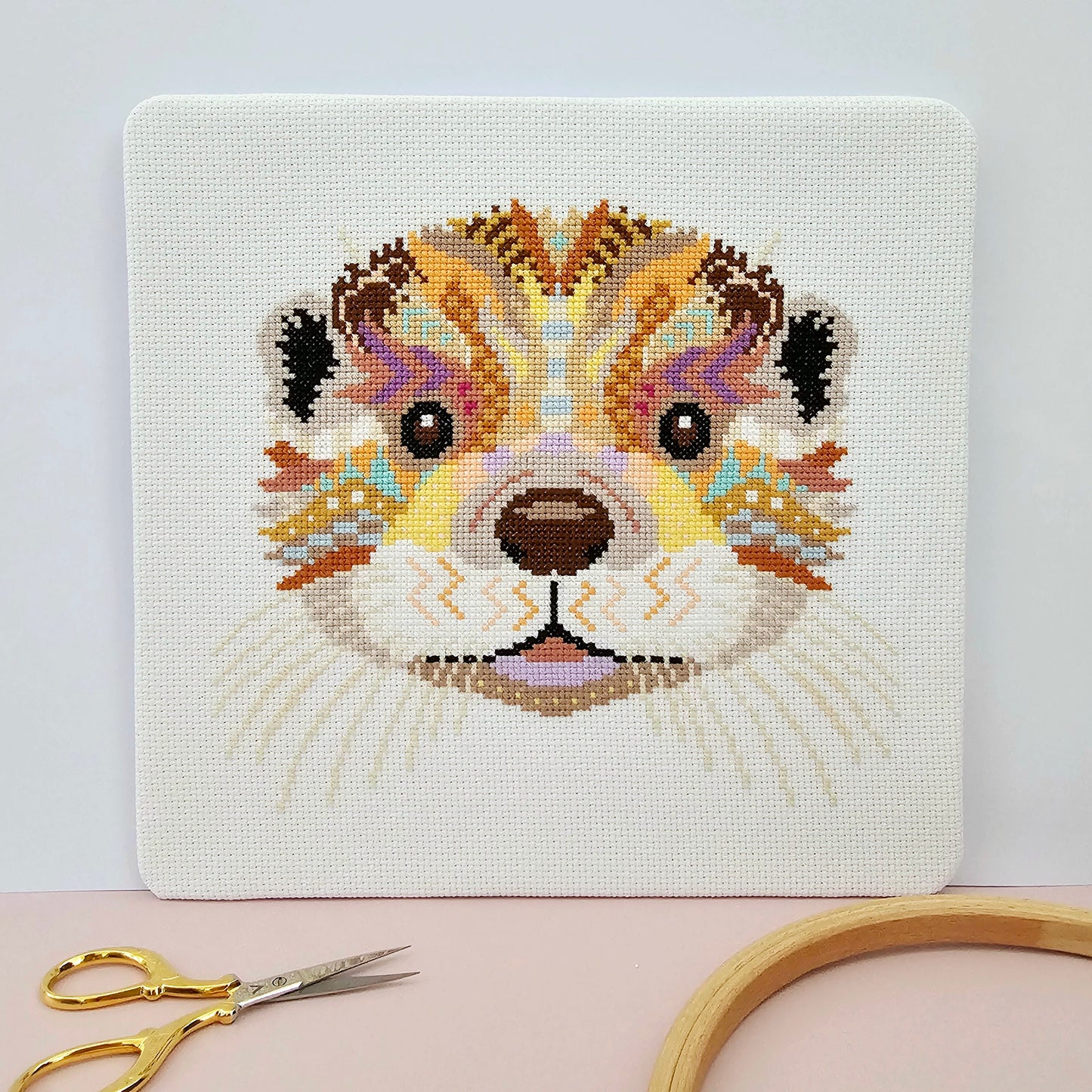 Mandala Otter Cross Stitch Pattern