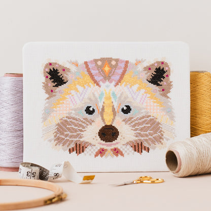 Mandala Raccoon Cross Stitch Pattern