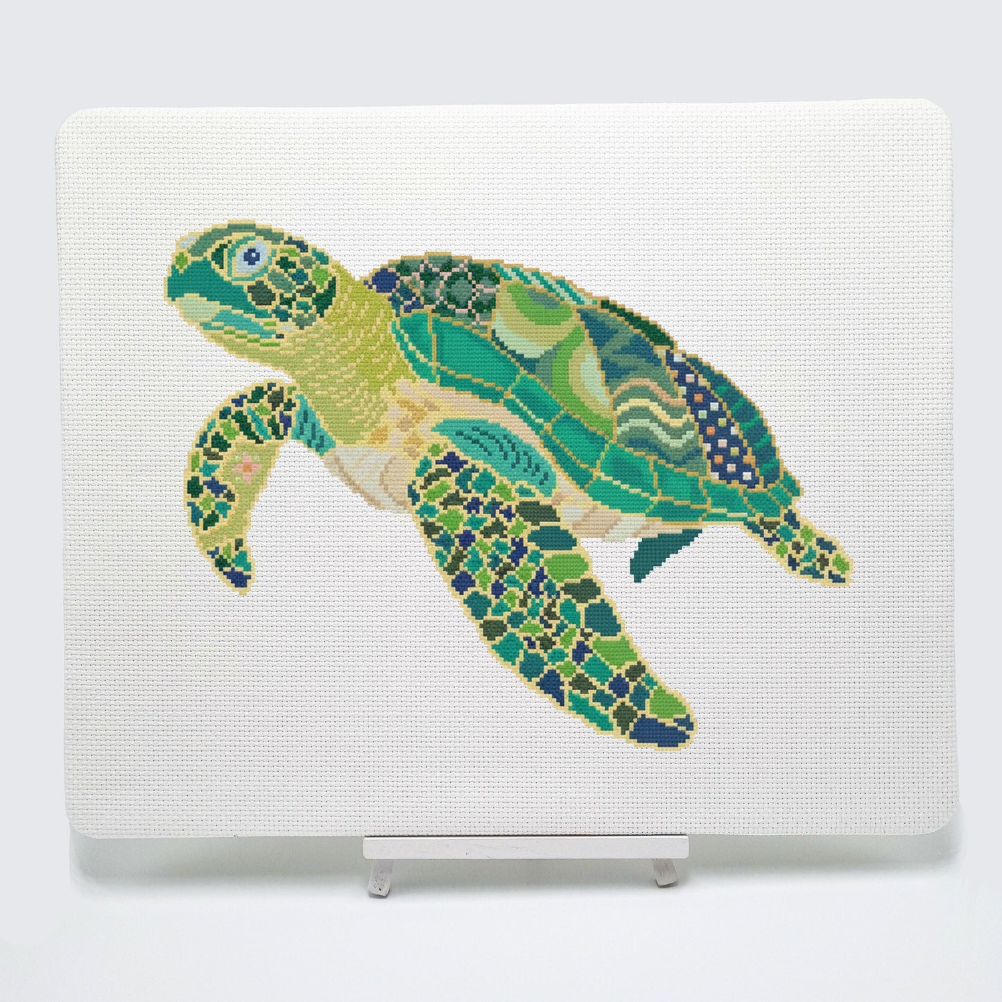 Mandala Sea Turtle Counted Cross Stitch Kit