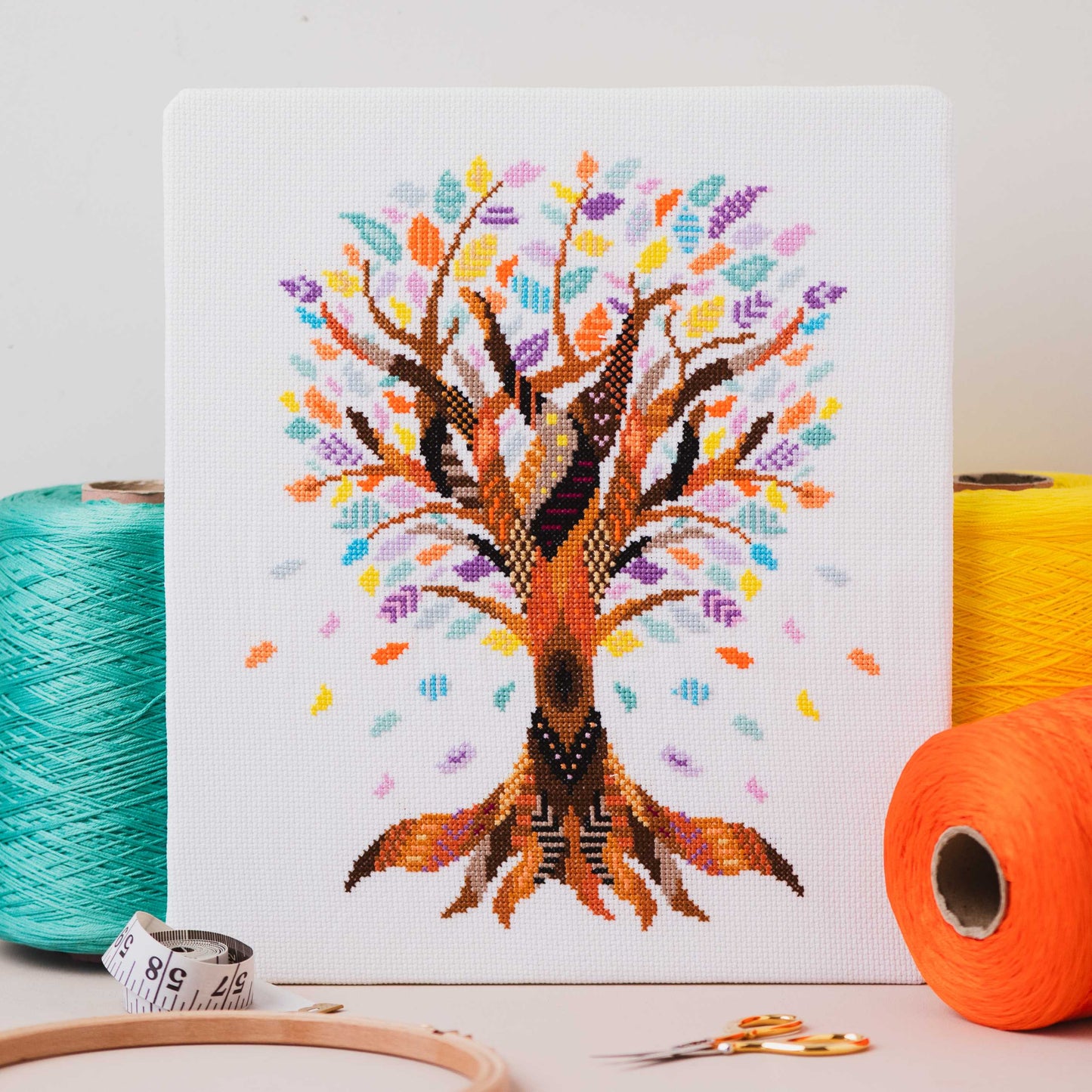 Mandala Tree Cross Stitch Pattern