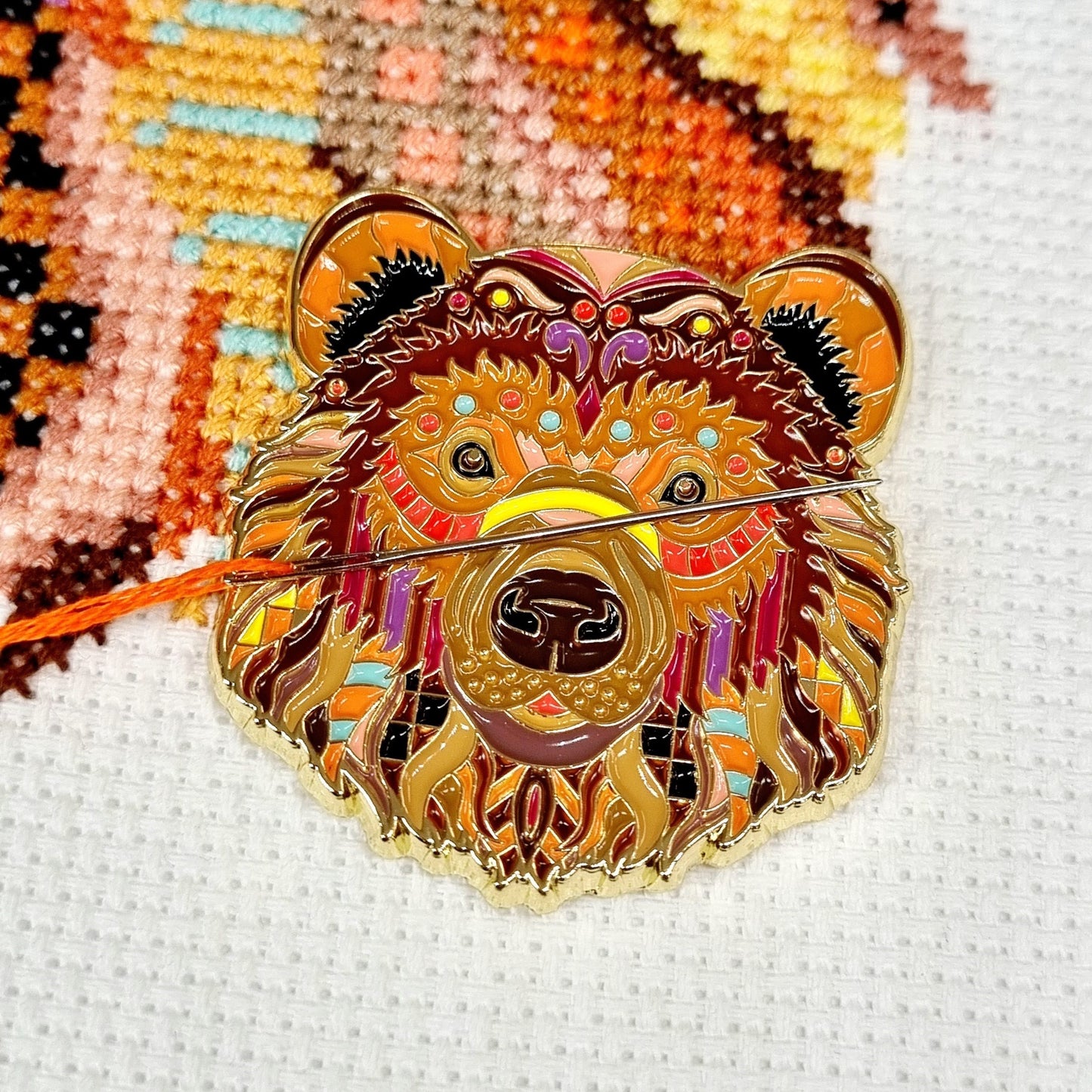 Mandala Bear Cross Stitch Kit